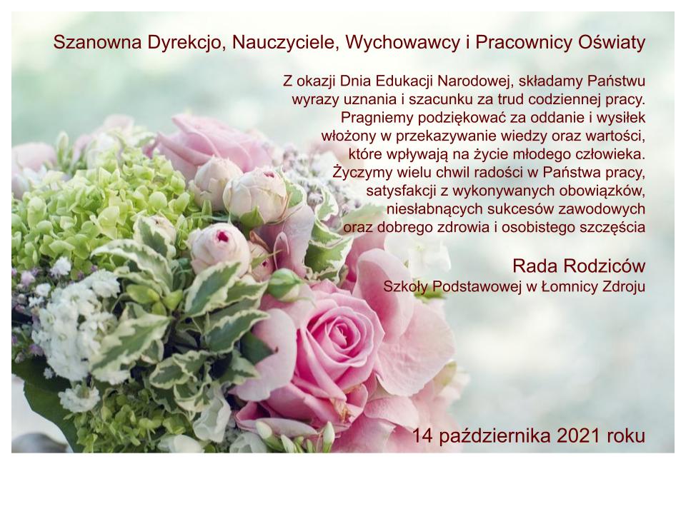 yczenia od Rady Rodziców