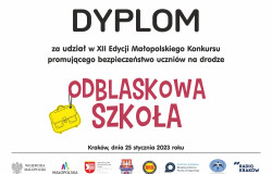 "Odblaskowa Szkoła" kolejny sukces naszej szkoły