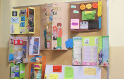 Wystawa Lapbook'ów w bibliotece szkolnej